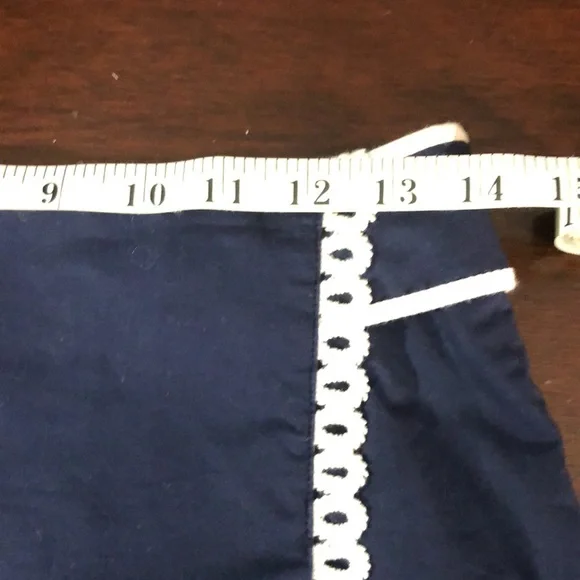 Lilly Pulitzer Navy Blue w/White Trim Skort Size 0 - Picture 11 of 12